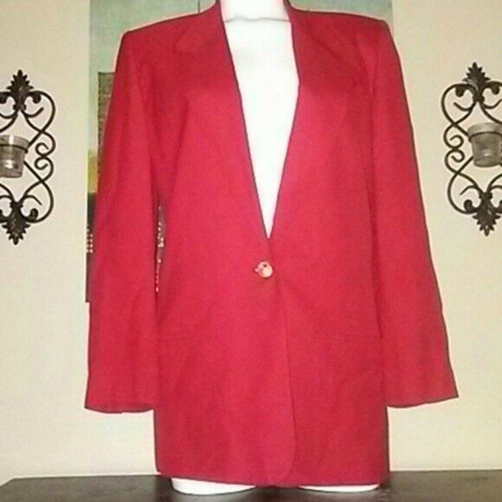 Women's Talbots RedBlazer Size 10